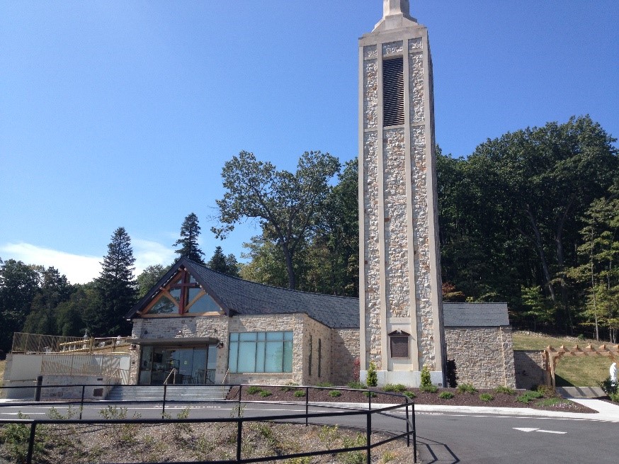 exterior of Mount Saint Mary's Grotto Visitors Center
