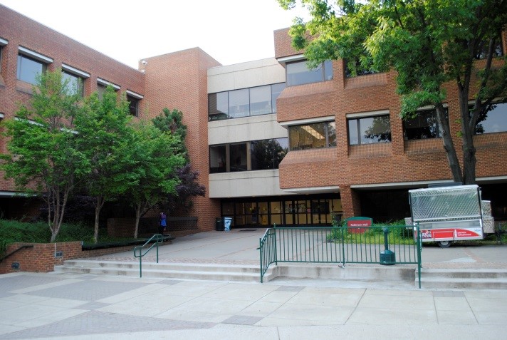 exterior of George Mason University's Thompson Hall