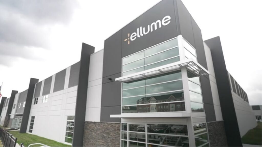 exterior of Ellume USA Manufacturing building